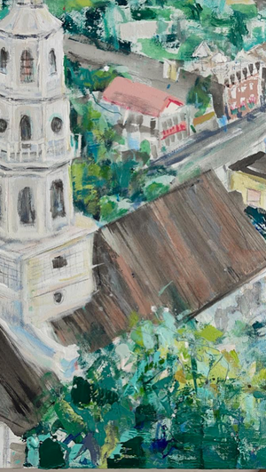 Rooftops Over Charleston | 36x48