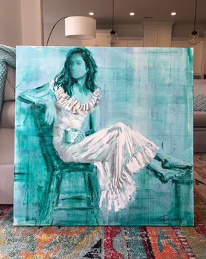 Seated Serenity | 36"x36"
