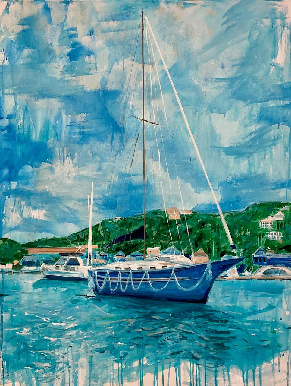 Bathed In Blue | 30" x 40"