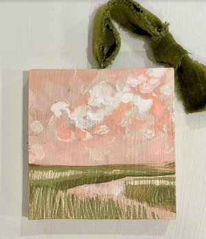 #2 Blush Marsh Ornament 4x4