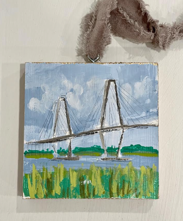 #4 Ravenel Bridge Ornament 4x4