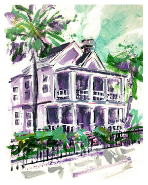 Violet Veranda Print 8" x 10"