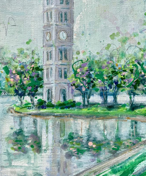 Framed Furman Belltower | 8" x 10"
