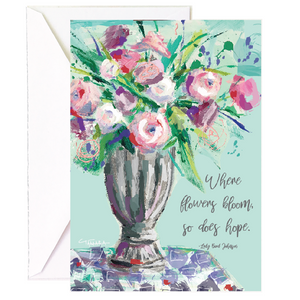 Flowers Bloom Hope Single Card