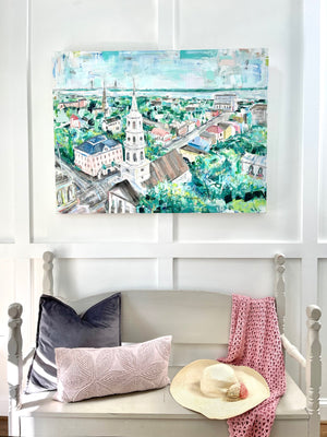 Rooftops Over Charleston | 36x48