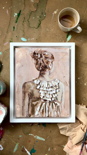 In A Mocha Mood | 11"x 14" (Framed)