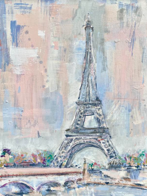 Paris In The Spring  I 18x24 Framed