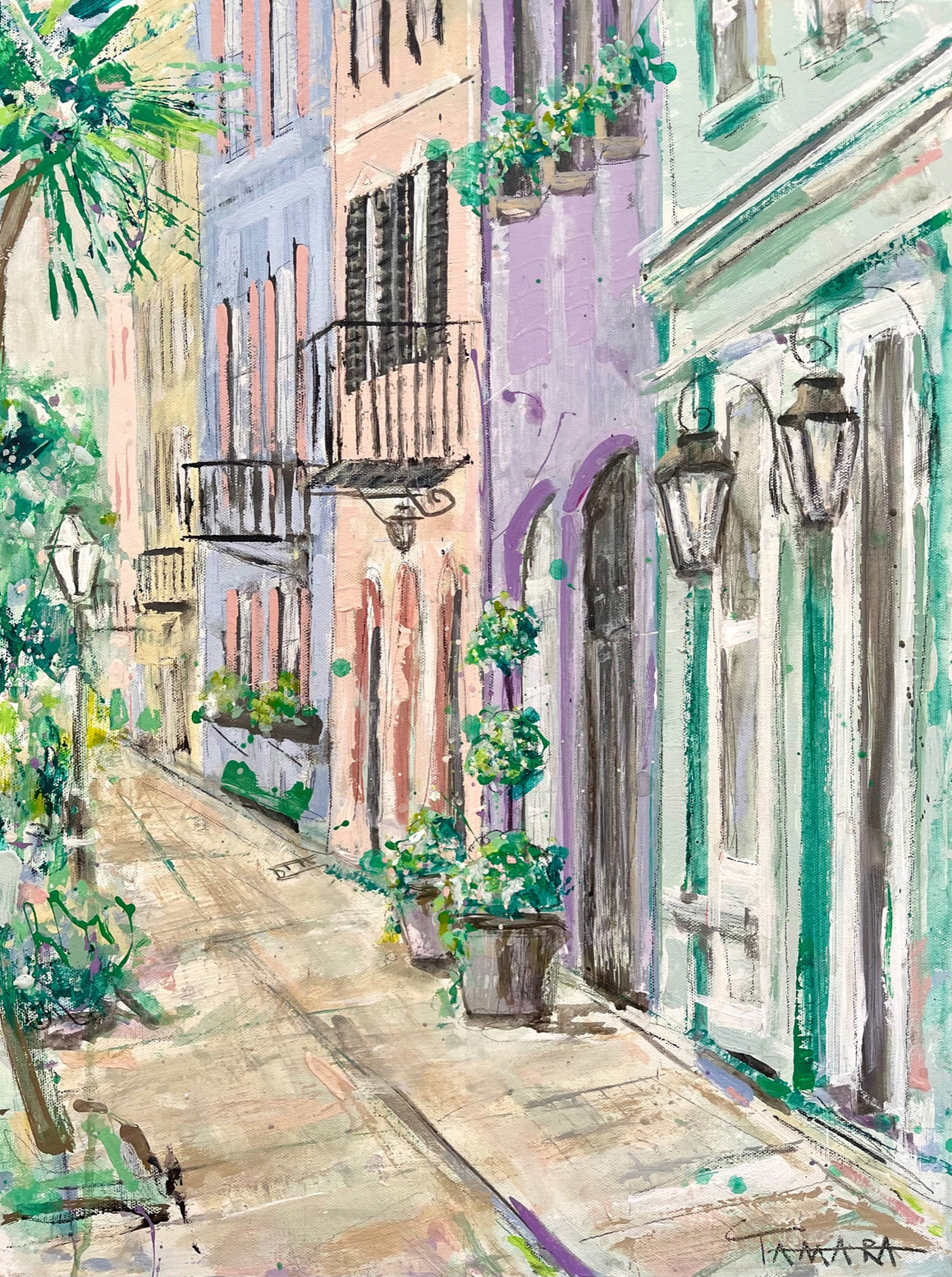 Rainbow Row II (Framed) | 18x24