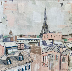 Rooftops Over Paris  I 20x20