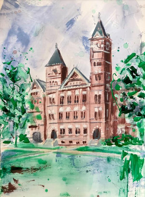 Auburn's Samford Hall | 11" x 14" on Paper