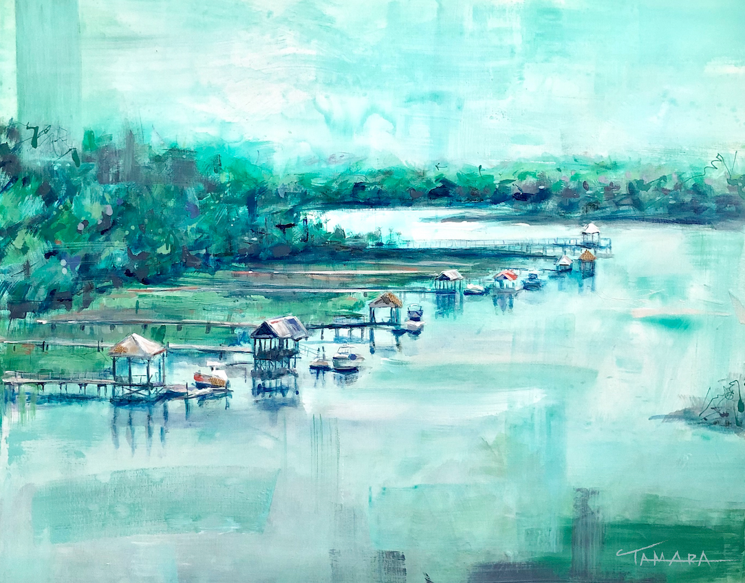 Watercolored Haven 16" x 20"
