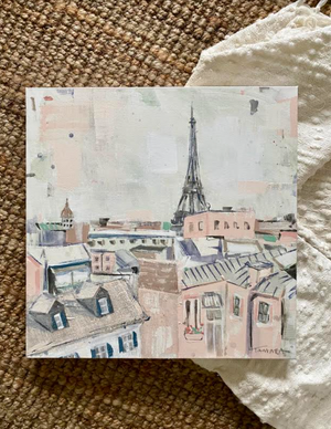 Rooftops Over Paris  I 20x20