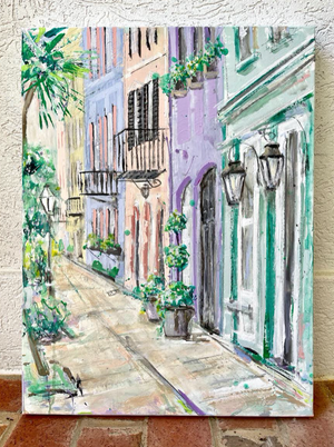 Rainbow Row II (Framed) | 18x24