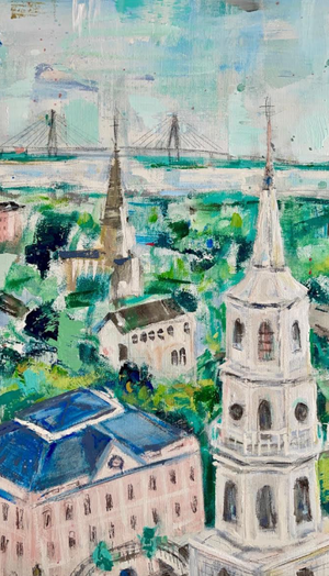 Rooftops Over Charleston | 36x48