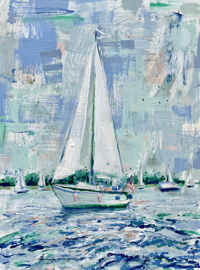 A Summer's Day Sail Framed | 18 x 24