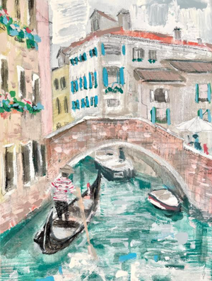 Venice Scape I  I 9x12 (Framed)