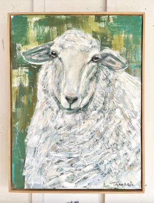 My Sheep Hear My Voice |  18x24 (Framed)