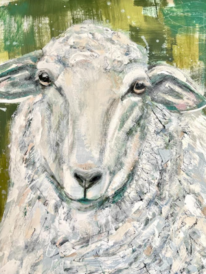 My Sheep Hear My Voice |  18x24 (Framed)