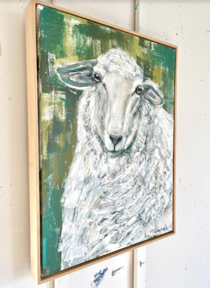 My Sheep Hear My Voice |  18x24 (Framed)