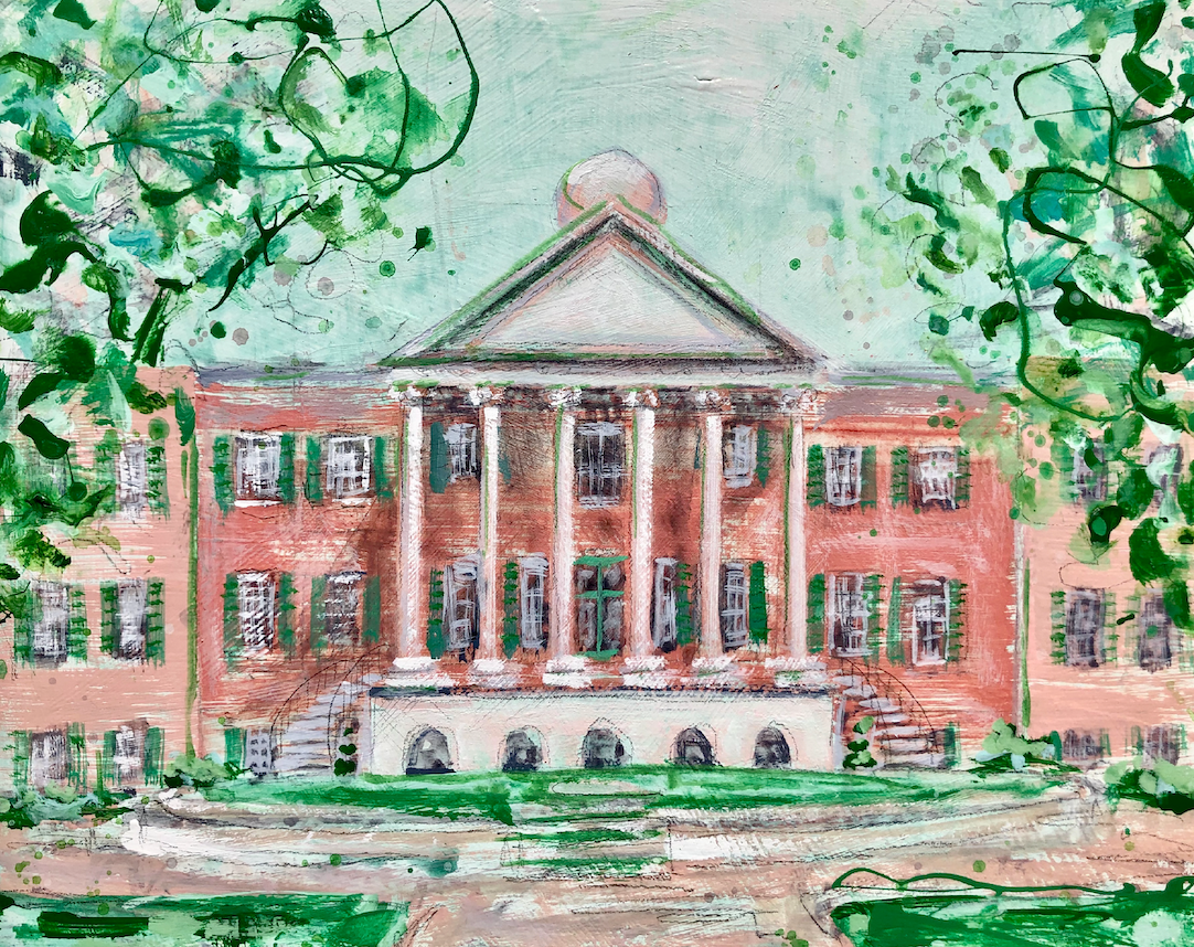 Limited Edition Matted Print - CoC Randolph Hall