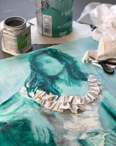 Seated Serenity | 36"x36"