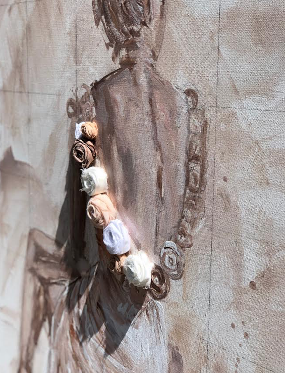 She Blooms In Rose Gold | 30"x 40"