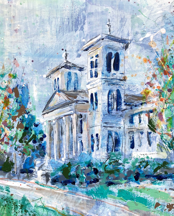 Wofford Old Main Building Print on Canvas