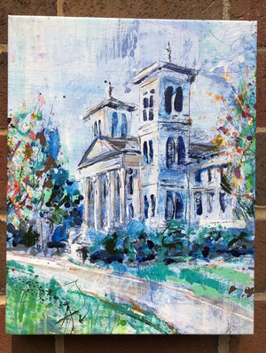 Wofford Old Main Building Print on Canvas