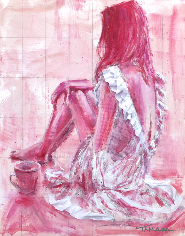 You're Making Me Blush Print on Canvas