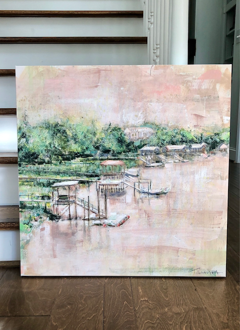 Lead Me Beside Still Waters Print on Canvas