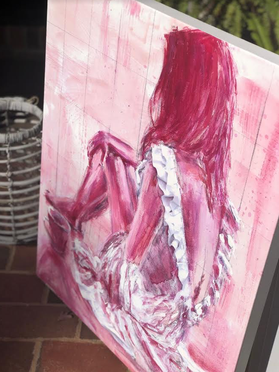 You're Making Me Blush Print on Canvas