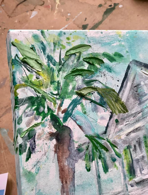 Where the Gardenias Grow  | 11" x 14" on Canvas