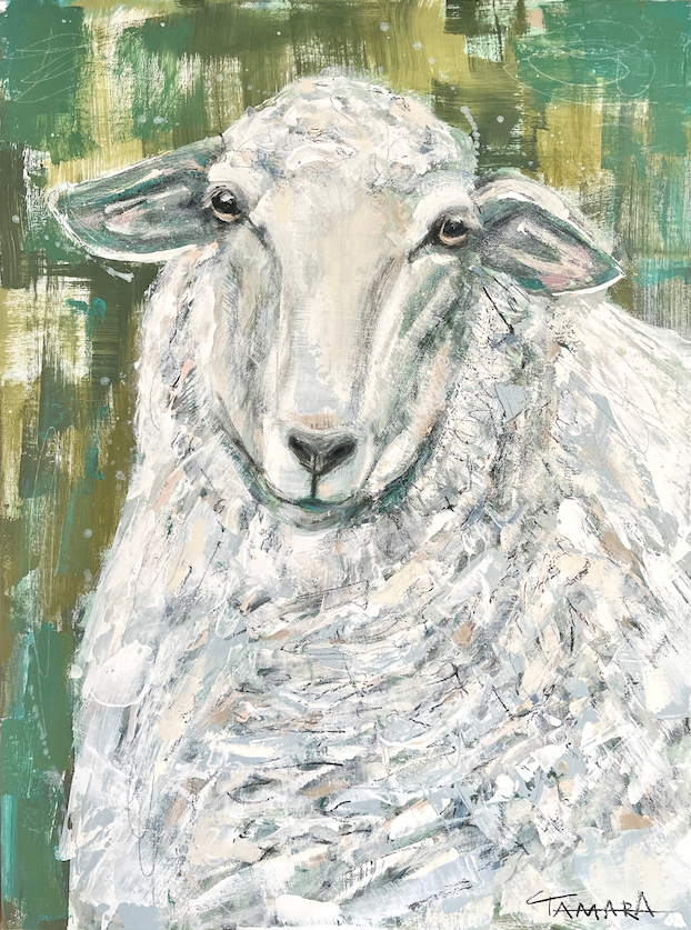 My Sheep Hear My Voice |  18x24 (Framed)