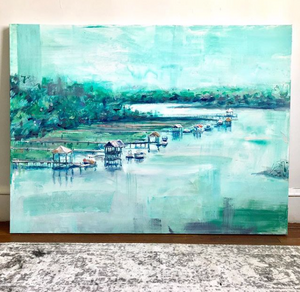 Watercolored Haven | 36" x 48"