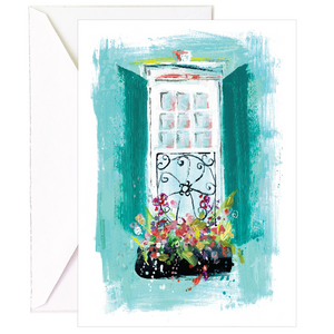 Teal Window Notecard - 5 Pack