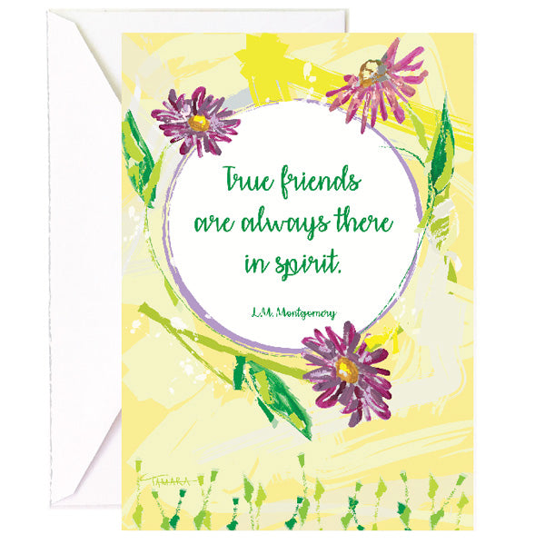True Friends Are There In Spirit - Single Card